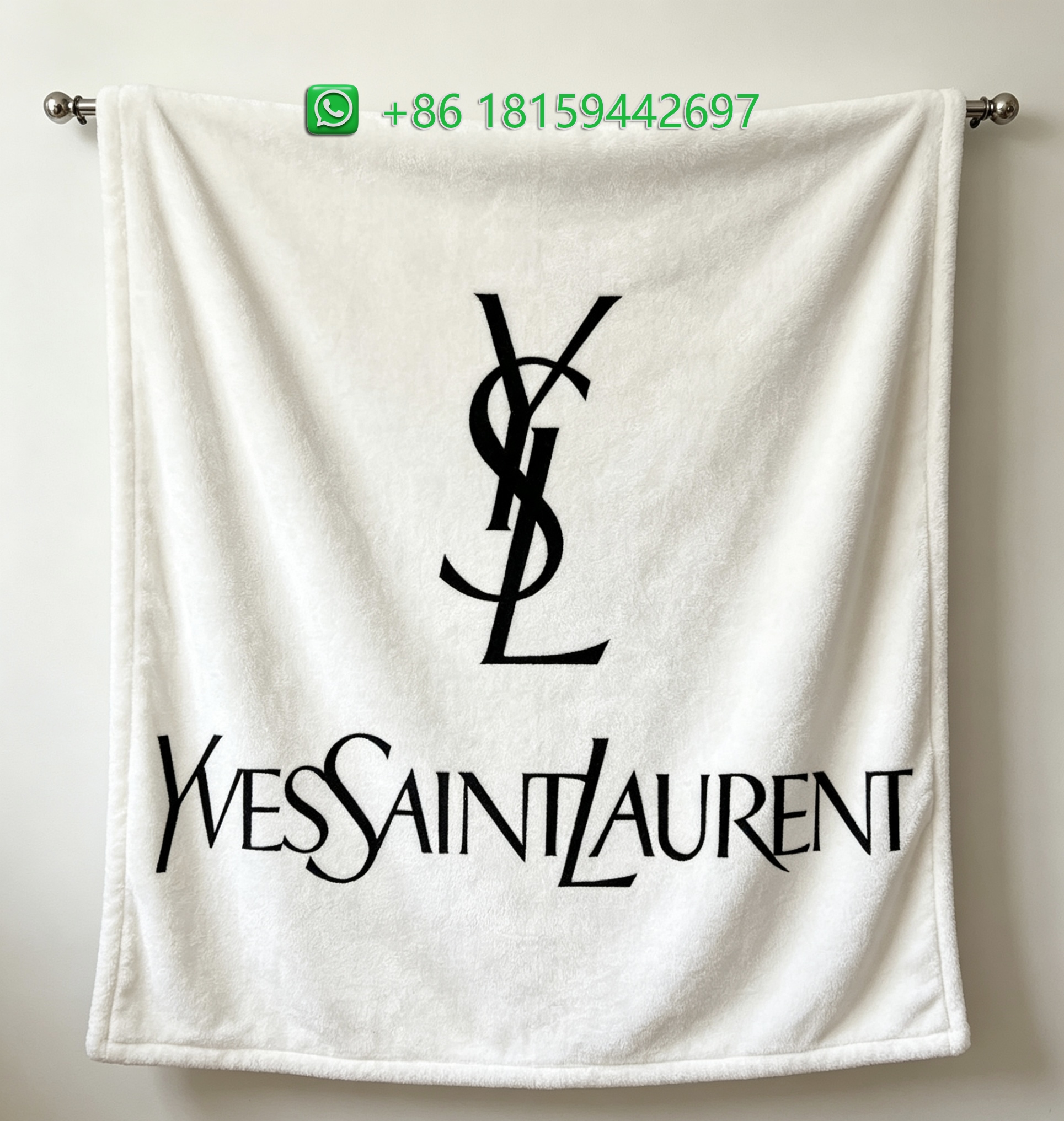 Yves Saint Laurent Throw Blankets